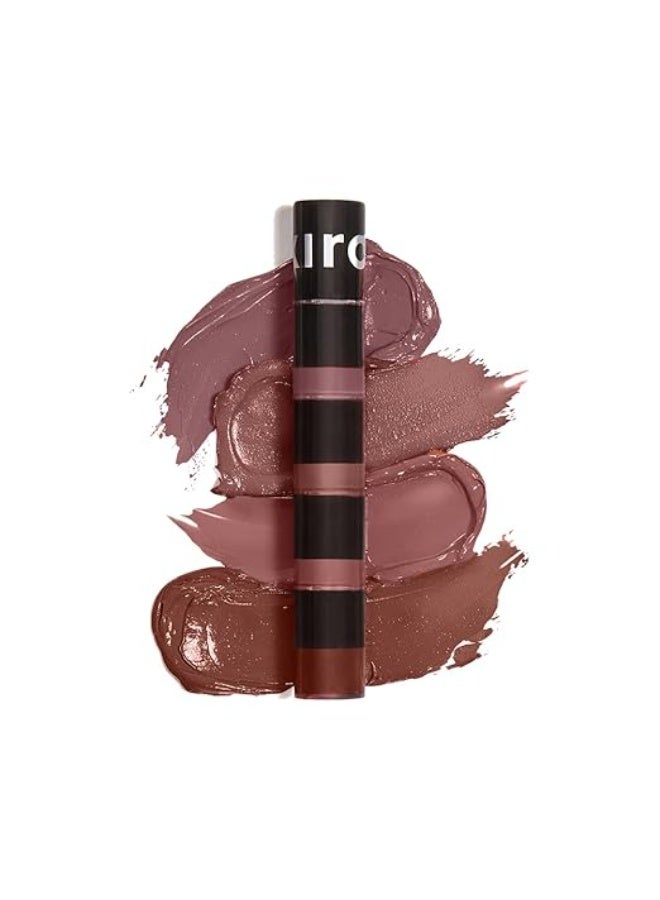 كيرو أحمر شفاه سائل مطفي خفيف الوزن من كيرو فور بلاي نون ستوب - بني أبيكس، 6 مل | 4 درجات من أحمر الشفاه البني | يدوم طويلاً، مقاوم للتلطخ، مرطب، خفيف الوزن | غني بزيت الأفوكادو والمشمش - Image 1